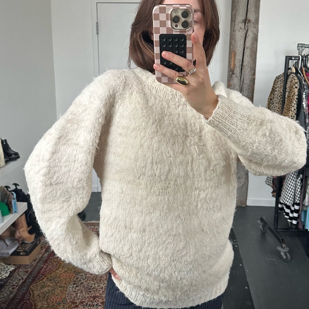 Cozy Cream Sweater handmade in Ireland